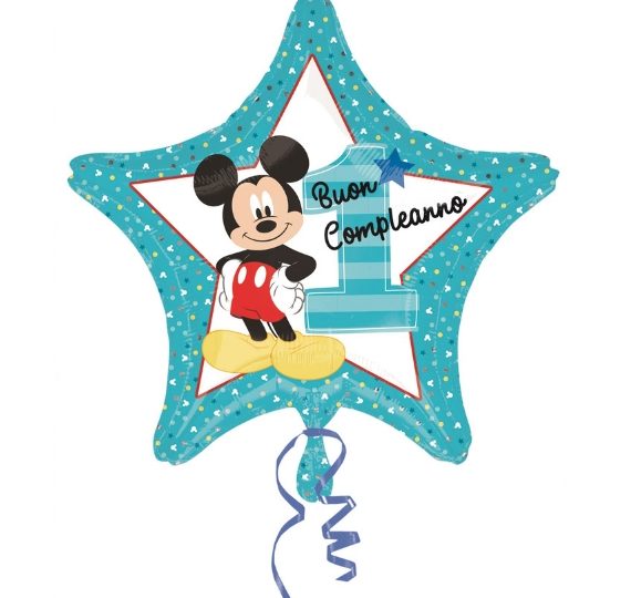 palloncino mickey mouse disney primo compleanno