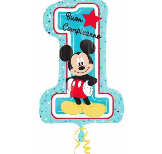 palloncino mickey mouse disney primo compleanno