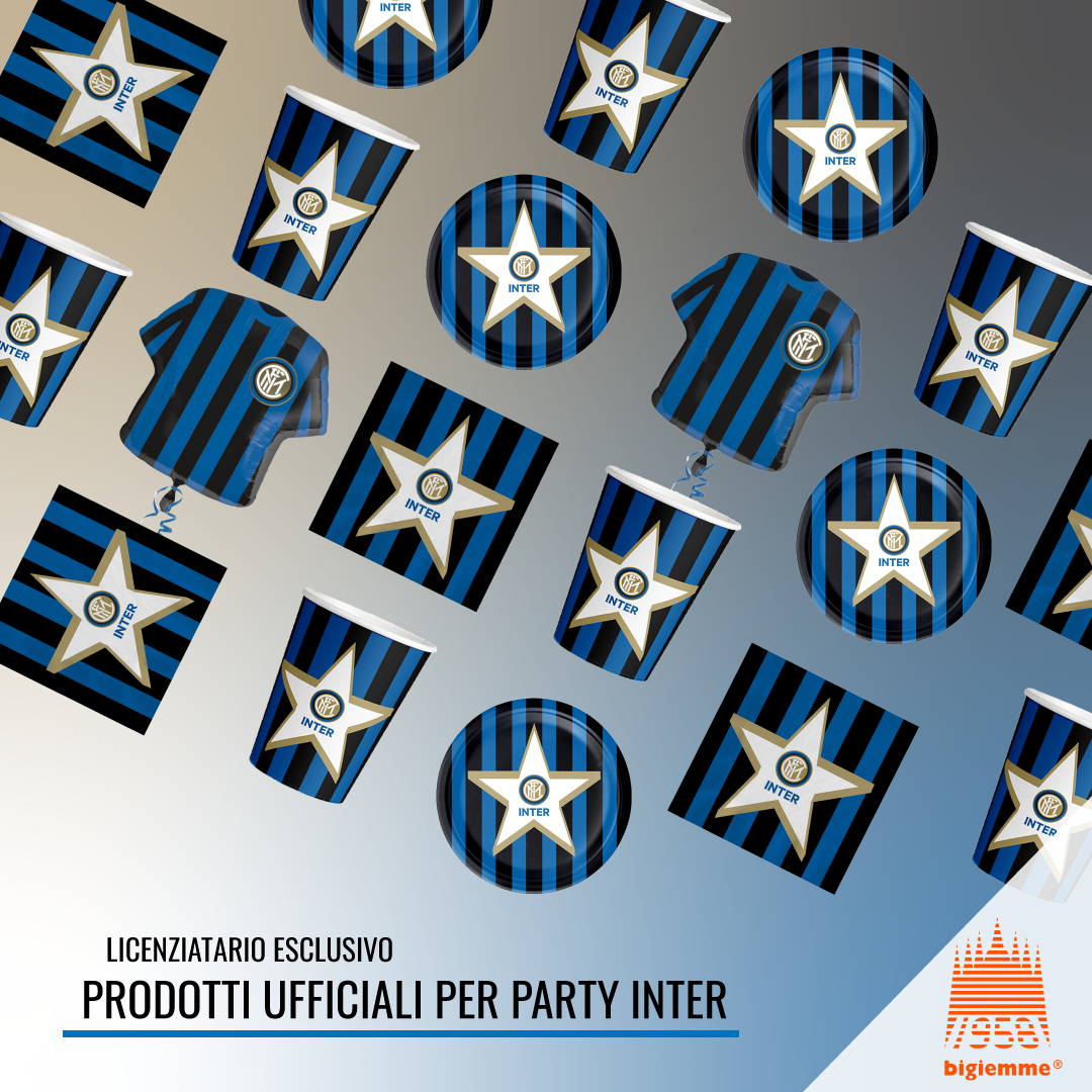 Articoli da party Inter in esclusiva Bigiemme
