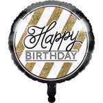 Palloncini oro e nero per feste