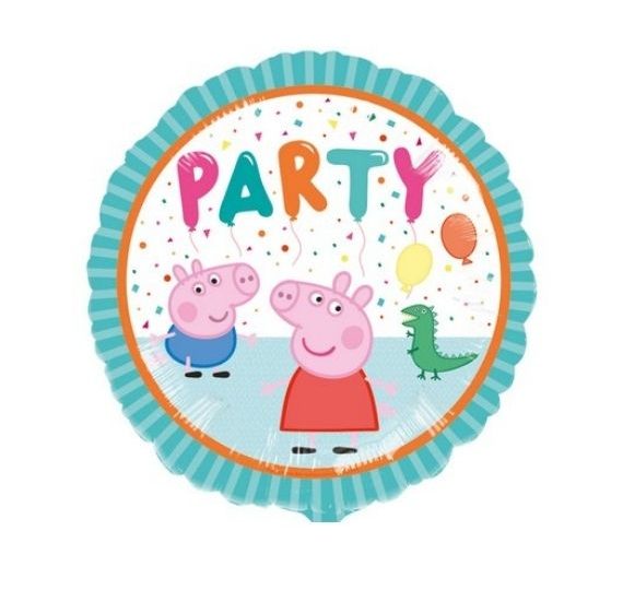 palloncino foil peppa pig rotondo