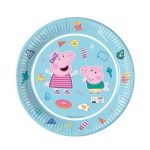 piatto peppa pig azzurro