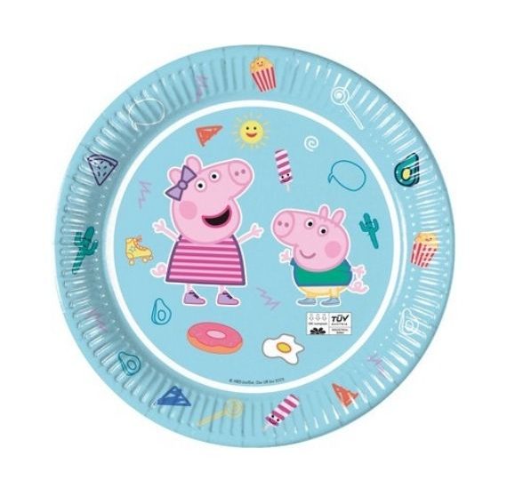 piatto peppa pig azzurro